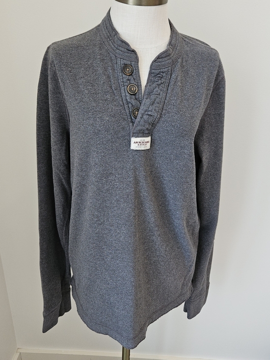 Abercrombie & Fitch Other - Abercrombie & Fitch Charcoal Henley Pullover